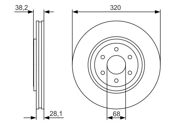 Купити 0986479S35 Bosch Ротор гальмівний