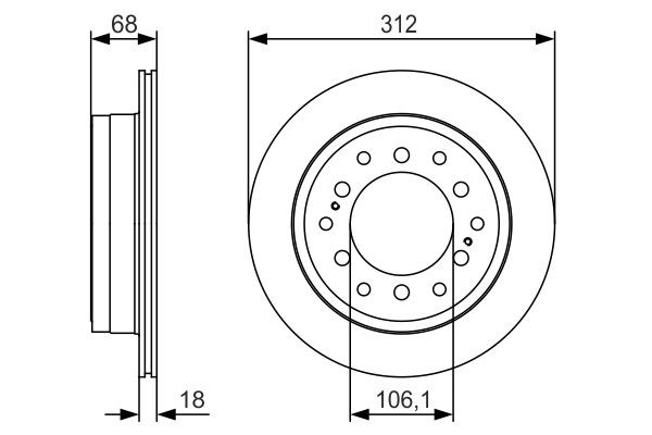 Задні дискові гальма Bosch 0986479S36 ціна, від 47.35 USD