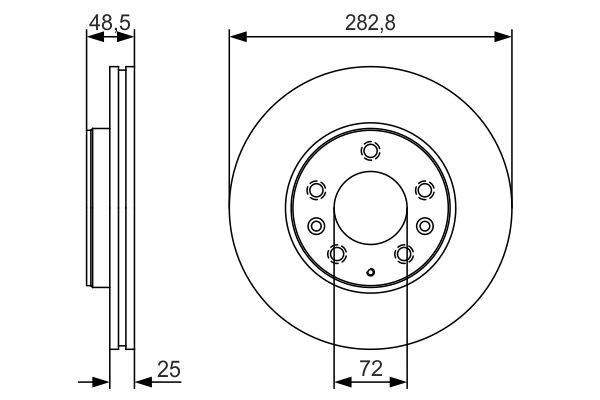 Гальмівні диски передні 0986479S60 Bosch