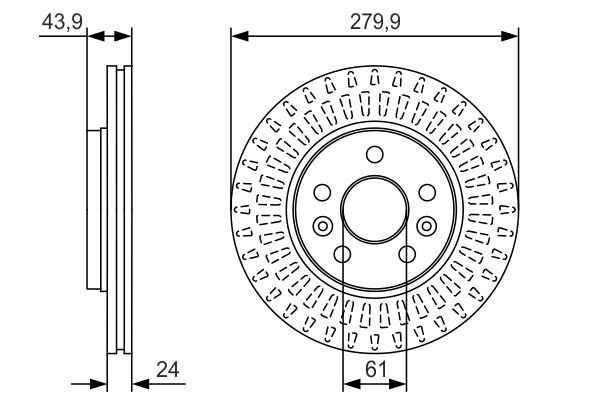 Купити 0986479S66 Bosch Ротор гальмівний