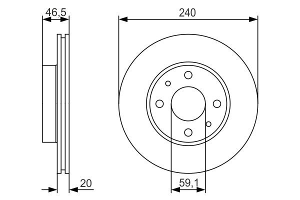 Купити 0986479S74 Bosch Ротор гальмівний