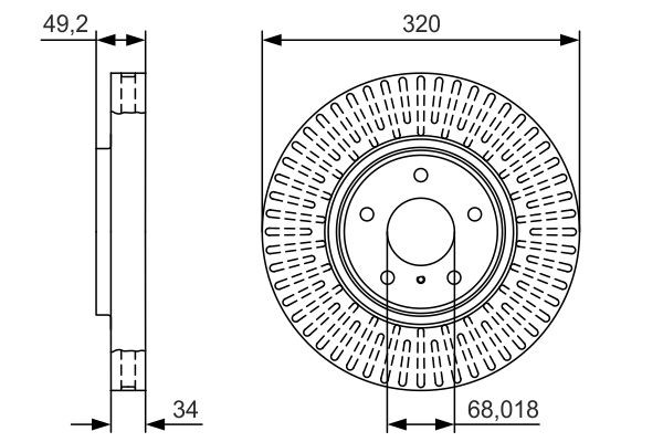Купити 0986479T32 Bosch Ротор гальмівний