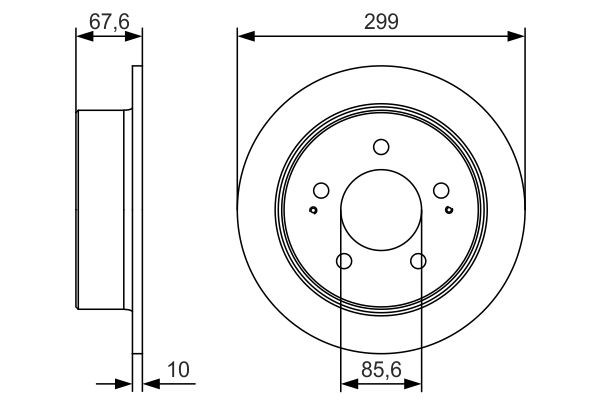 0986479U21 Bosch Дискові гальма