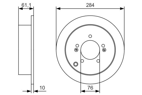 Купити 0986479U37 Bosch Диск заднього гальма