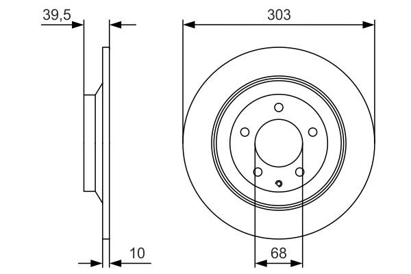Гальмівні диски 0986479V04 Bosch