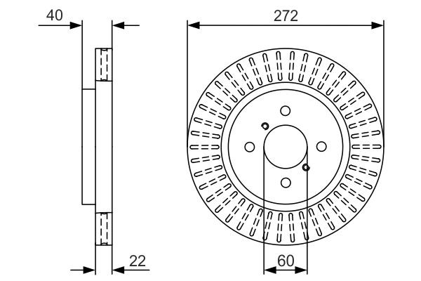 Купити 0986479V08 Bosch Ротор гальмівний