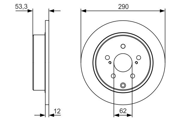 0986479V25 Bosch Дискові гальма