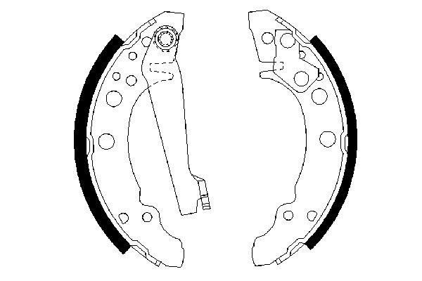 Купити 0986487002 Bosch Колодки гальмові задні, барабанні