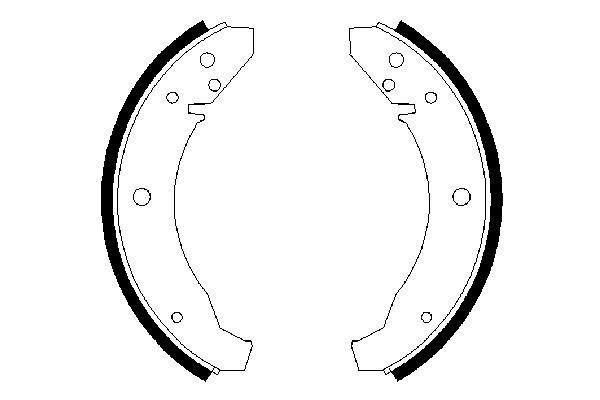 Купити 0986487099 Bosch Колодки гальмові задні, барабанні