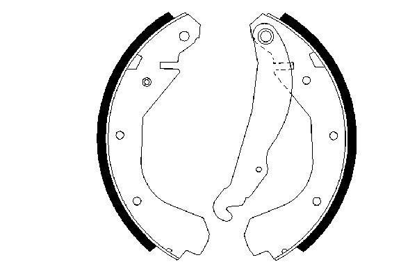 Колодки гальмові задні, барабанні 0986487199 Bosch