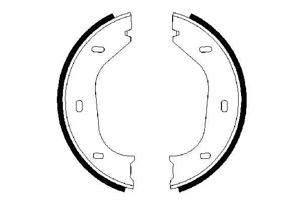Купити 0986487202 Bosch Колодки гальмові задні, барабанні