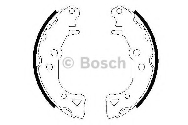 Колодки гальмові задні, барабанні 0986487252 Bosch