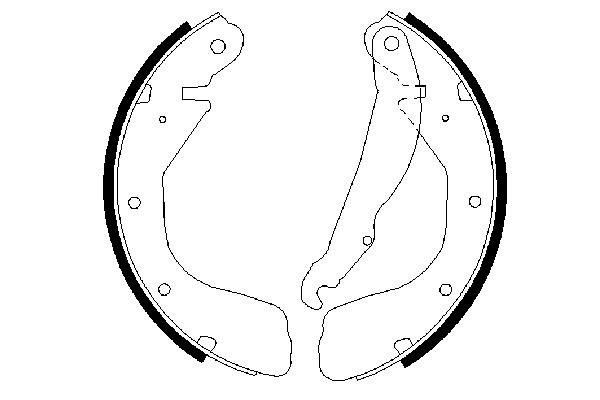 Купити 0986487263 Bosch Колодки гальмові задні, барабанні