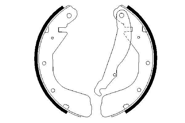 Колодки гальмові задні, барабанні Bosch 0986487264 ціна, від 15.33 USD