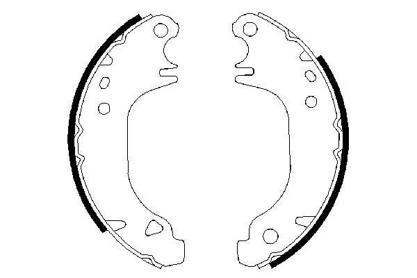 Купити 0986487274 Bosch Колодки гальмові задні, барабанні