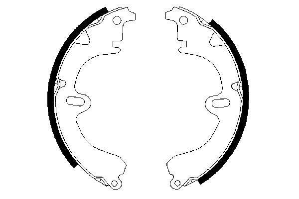 Колодки гальмові задні, барабанні Bosch 0986487277 ціна, від 15.24 USD