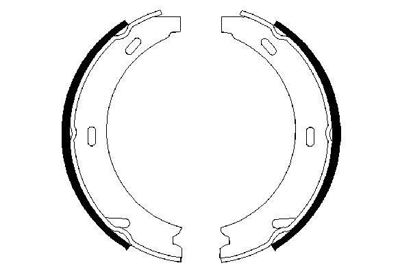 Колодки ручника / стоянкового гальма Bosch 0986487344 ціна, від 12.63 USD