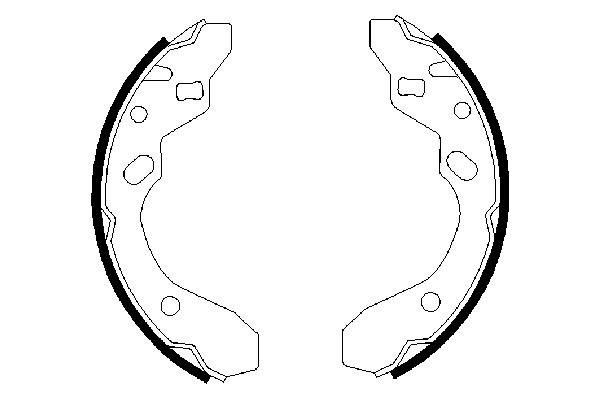 Колодки гальмові задні, барабанні Bosch 0986487417 ціна, від 16.98 USD