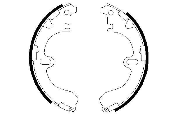 0986487422 Bosch Колодки гальмівні задні, барабанні