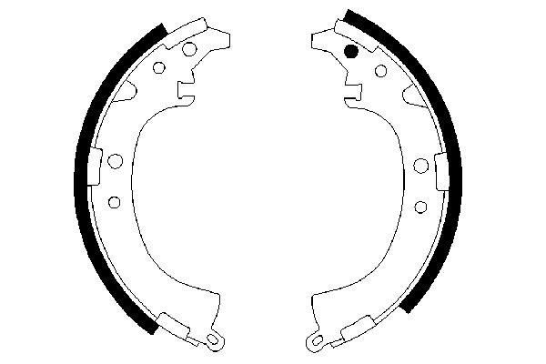 Колодки гальмові задні, барабанні Bosch 0986487424 ціна, від 24.54 USD