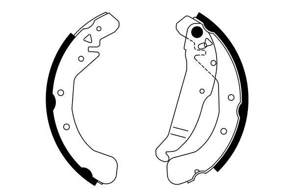 Купити 0986487554 Bosch Колодки гальмові задні, барабанні