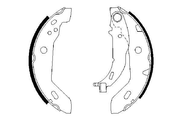 Купити 0986487565 Bosch Колодки гальмові задні, барабанні