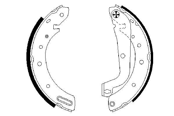 0986487583 Bosch Колодки гальмівні задні, барабанні