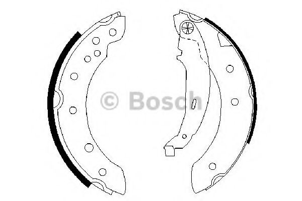 Колодки гальмові задні, барабанні Bosch 0986487585 ціна, від 20.85 USD