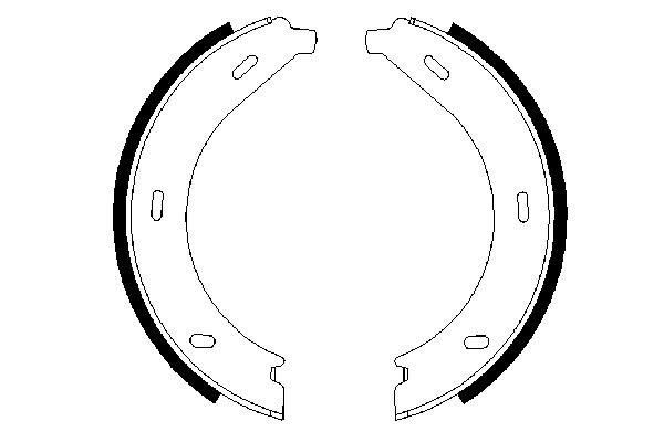 0986487605 Bosch Гальмівні колодки ручника
