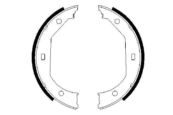 0986487607 Bosch Гальмівні колодки ручника