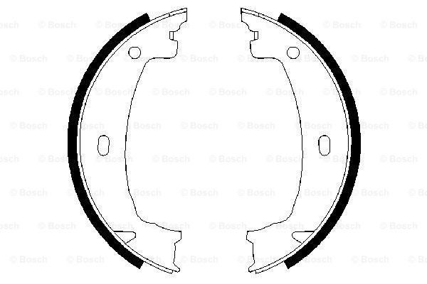 Колодки ручника / стоянкового гальма Bosch 0986487608 ціна, від 19.32 USD