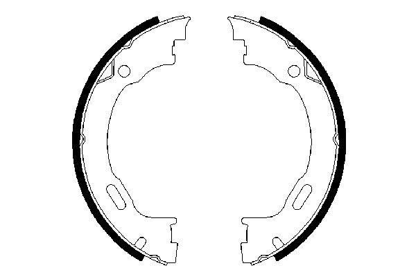 0986487609 Bosch Гальмівні колодки ручника