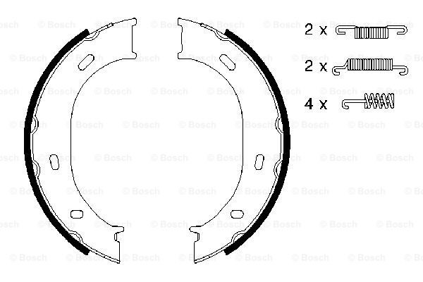 Колодки ручника 0986487610 Bosch
