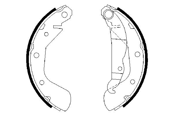 0986487613 Bosch Колодки гальмівні задні, барабанні