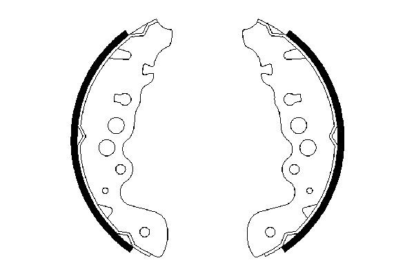 Колодки гальмові задні, барабанні 0986487616 Bosch