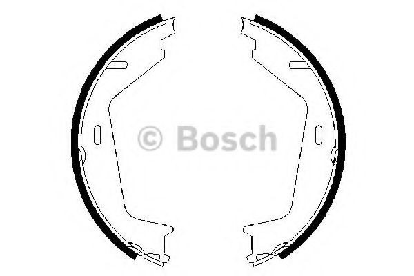 Колодки ручника / стоянкового гальма Bosch 0986487623 ціна, від 25.29 USD
