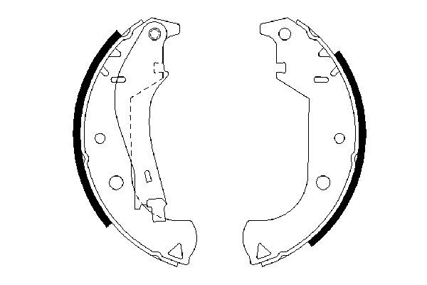Колодки гальмові задні, барабанні Bosch 0986487626 ціна, від 24.49 USD