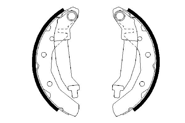 Колодки гальмові задні, барабанні Bosch 0986487628 ціна, від 19.05 USD