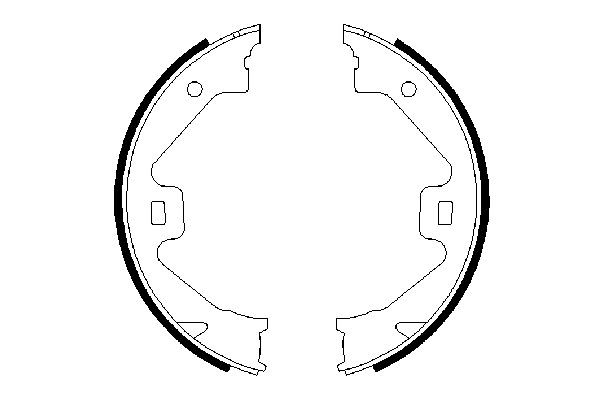Колодки ручника / стоянкового гальма Bosch 0986487650 ціна, від 19.55 USD