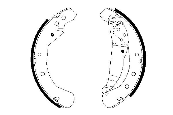 Купити 0986487658 Bosch Колодки гальмові задні, барабанні