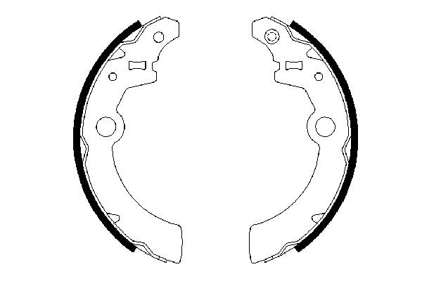 Колодки гальмові задні, барабанні 0986487676 Bosch