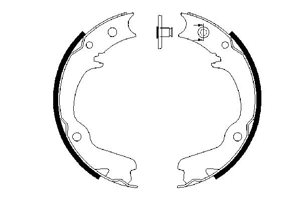 Колодки ручника / стоянкового гальма Bosch 0986487681 ціна, від 24.83 USD
