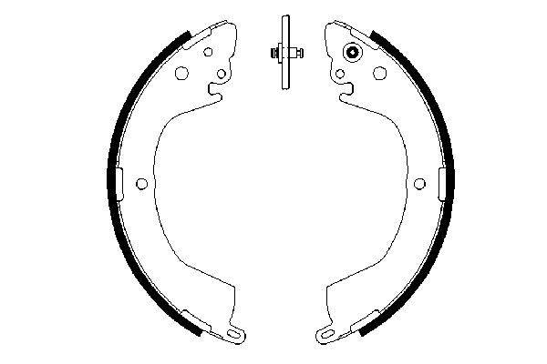 Колодки гальмові задні, барабанні Bosch 0986487684 ціна, від 33.83 USD