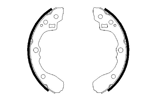 Колодки гальмові задні, барабанні Bosch 0986487687 ціна, від 18.24 USD