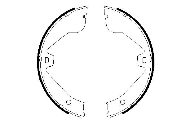 Колодки ручника / стоянкового гальма Bosch 0986487705 ціна, від 29.03 USD