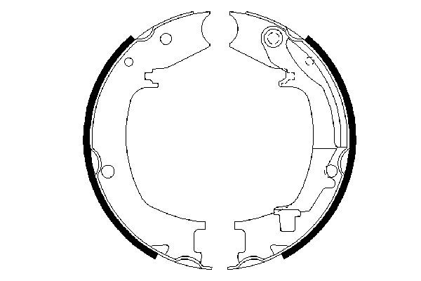 Колодки стоянкового гальма Bosch 0986487711
