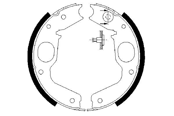 Колодки ручника 0986487719 Bosch