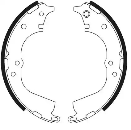 0986487743 Bosch Колодки гальмівні задні, барабанні