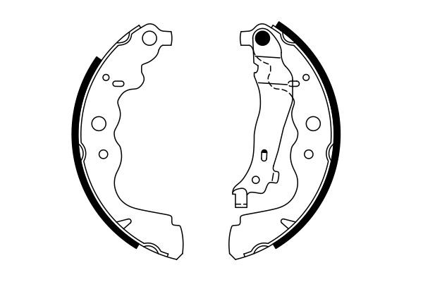 Колодки гальмові задні, барабанні 0986487754 Bosch