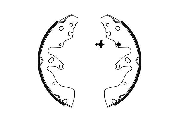 Купити 0986487756 Bosch Колодки гальмові задні, барабанні